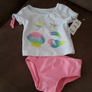Wonder Kids 3 to 6 mo. two piece swimsuit new